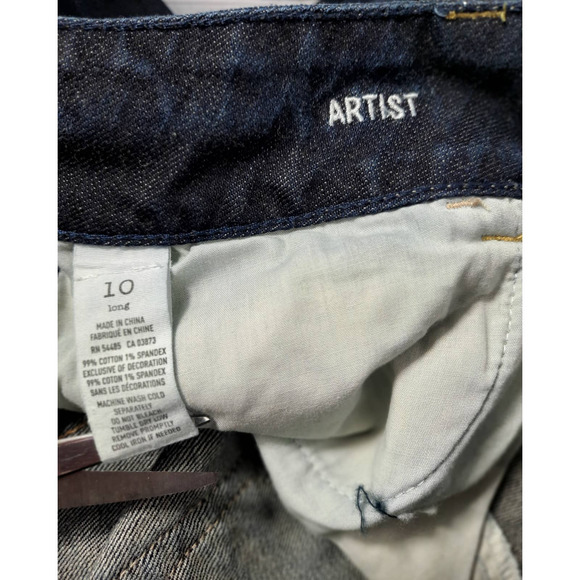 American Eagle Artist Stretch Dark Blue Jeans - Picture 8 of 9